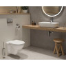 Комплект подвесной безободковый унитаз VITRA S10 SPINFLUSH, система инсталляции VITRA UNO, кнопка UNO глянцевый хром, сиденье микролифт 9842B003-7206
