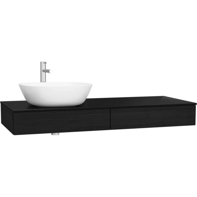 Модуль под раковину VITRA ORIGIN 120 см с выдвижным ящиком, левосторонний, черный дуб 65679
