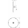 Набор встроенной душевой системы VITRA ORIGIN, хром A49266EXP