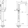 Напольный смеситель VITRA ROOT ROUND хром A42741EXP