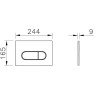 Панель смыва VITRA ROOT ROUND, золото 740-2324