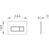 Панель смыва VITRA ROOT SQUARE никель 740-2395