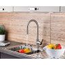 Смеситель VITRA INOX с выдвижным изливом для кухни A42153EXP