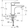 Смеситель VITRA ROOT ROUND для раковины, медь A4270626EXP